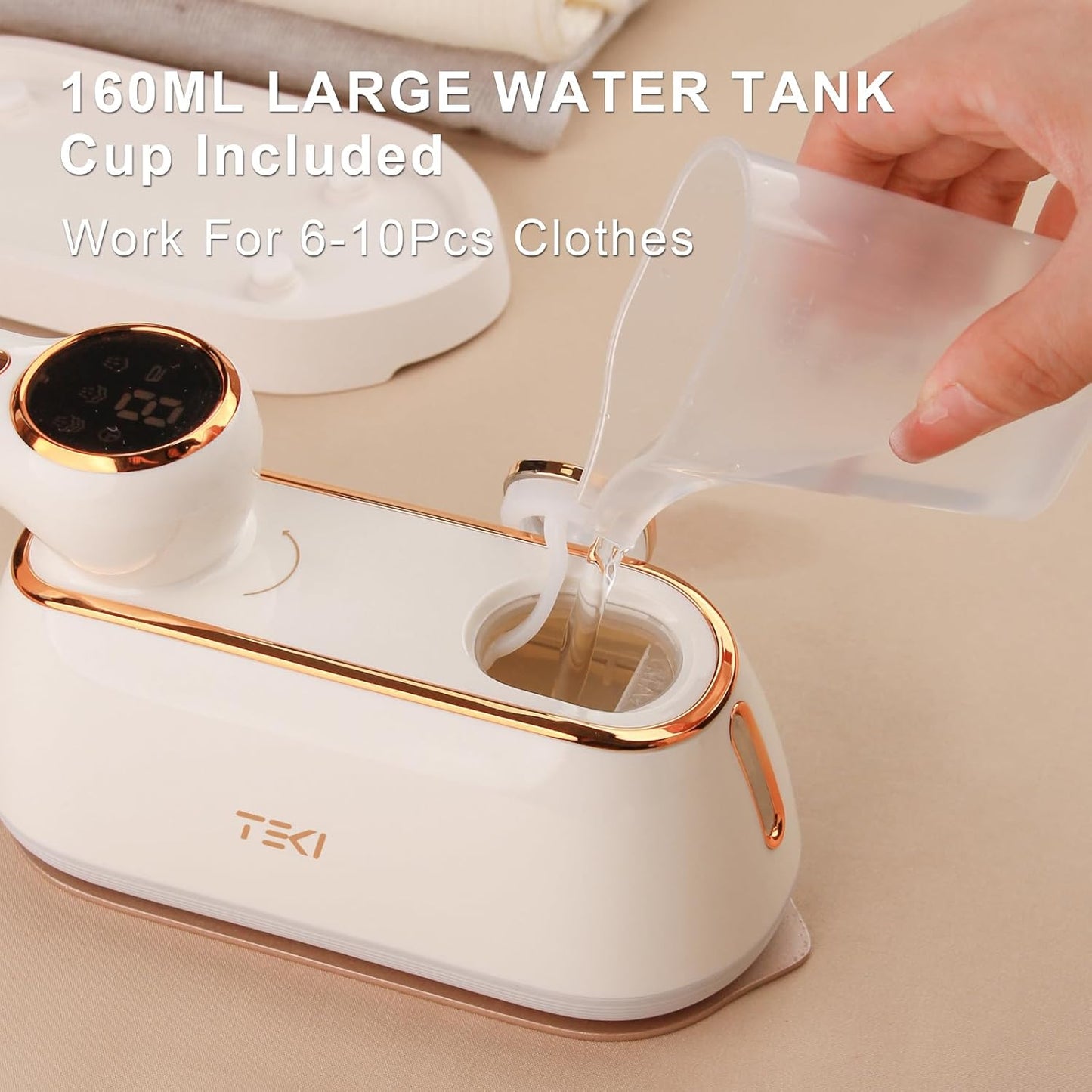Portable Mini Steam Iron, Powerful Wrinkle Remover